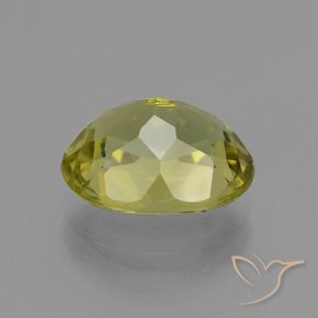 Apatite Gemstone in 11.6 x 9.1 mm Size for Sale, Apatite Stone in Medium Yellow Color