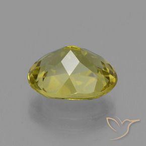 Apatite Gemstone in 11.6 x 9 mm Size for Sale, Apatite Stone in Medium Yellow Color