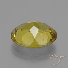 Apatite Gemstone in 13 x 10.5 mm Size for Sale, Apatite Stone in Yellowish Gold Color