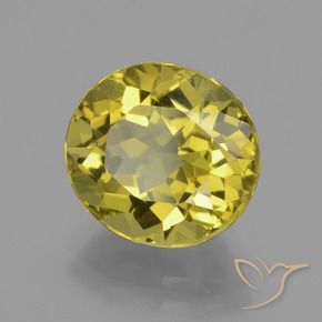 5.33 ct Yellow Apatite Stone, Natural Apatite in Oval Facet Shape for Sale