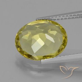 Apatite Gemstone in 12 x 10 mm (calibrated) Size for Sale, Apatite Stone in Deep Yellow Color
