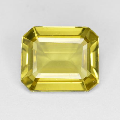 Medium Yellow Apatite Gem - 4ct Sfaccettatura ottagonale (ID: 407842)
