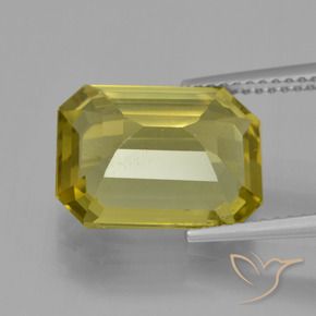 Apatite Gemstone in 13.3 x 9.8 mm Size for Sale, Apatite Stone in Pineapple Yellow Color