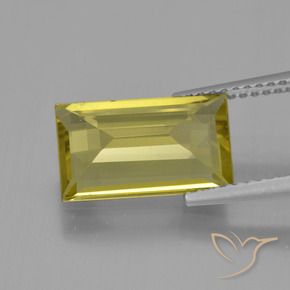 Apatite Gemstone in 12.4 x 7.3 mm Size for Sale, Apatite Stone in Medium Yellow Color