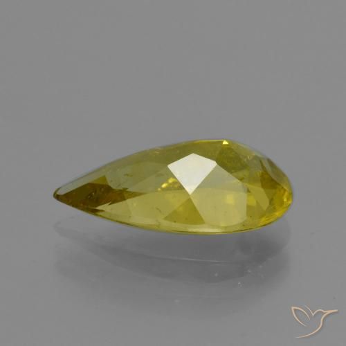 Apatite Gemstone in 14.2 x 8 mm Size for Sale, Apatite Stone in Medium Yellow Color