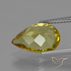 Apatite Gemstone in 13 x 9 mm (calibrated) Size for Sale, Apatite Stone in Dijon Yellow Color