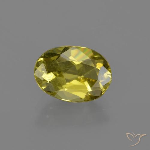 1.91ct Natural Light Yellow Apatite, Oval, VS-SI