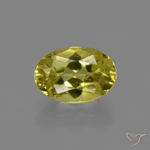 Earthy Yellow Апатиты Камень - 2.2ct Фасетный Овал (ID: 408064)