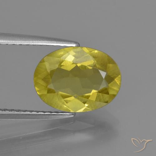 2.59ct Natural Pineapple Yellow Apatite, Oval, VS, Photo A