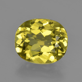 3.33 ct Yellow Apatite Gemstone, Apatite Gem in Oval Facet Shape for Sale.