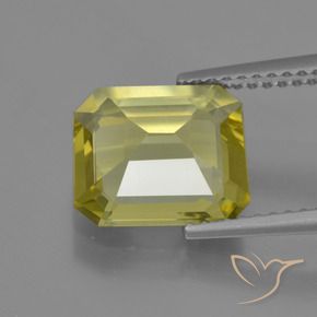Apatite Gemstone in 9.8 x 8.4 mm Size for Sale, Apatite Stone in Light Yellow Color