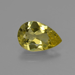 1.8ct Pear Facet Golden Green Apatite Gem for sale 1.8ct Pear Facet Golden Green Apatite Gem (ID: 408325)