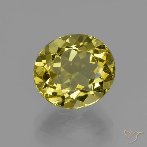 10 x 9mm Oval Facet Yellow Apatite from Madagascar, Weight of 3.43ct, Natural untreated Gemstone in VS Clarity, 1pc Apatite - Color: Brownish Yellow, Mohs Hardness of 5 - 5, Photo A