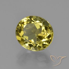 3.43 ct Yellow Apatite Stone, Natural Apatite in Oval Facet Shape for Sale