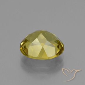 Apatite Gemstone in 9.6 x 8.3 mm Size for Sale, Apatite Stone in Deep Yellow Color