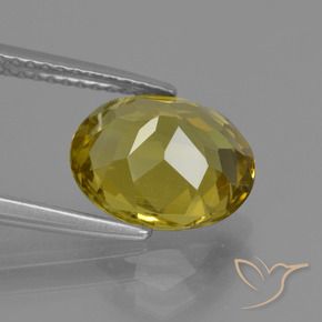 Apatite Gemstone in 10.3 x 8.9 mm Size for Sale, Apatite Stone in Autumn Yellow Color