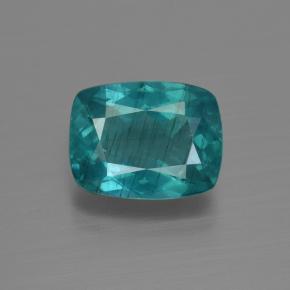 3.61 ct Turquoise Apatite Gemstone, Apatite Gem in Cushion-Cut Shape for Sale.