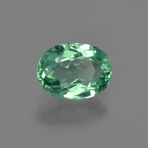 1.24 ct Blue Apatite Stone, Natural Apatite in Oval Facet Shape for Sale