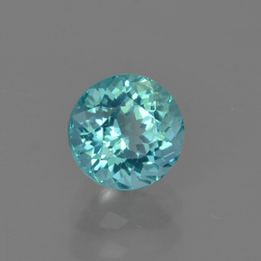 0.88 ct Blue Apatite Stone, Natural Apatite in Round Facet Shape for Sale