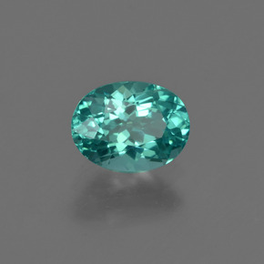0.97 ct Green Apatite Stone, Natural Apatite in Oval Facet Shape for Sale