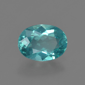 1.12 ct Blue Apatite Stone, Natural Apatite in Oval Facet Shape for Sale