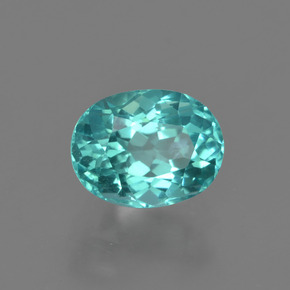 1.11 ct Blue Apatite Stone, Natural Apatite in Oval Facet Shape for Sale