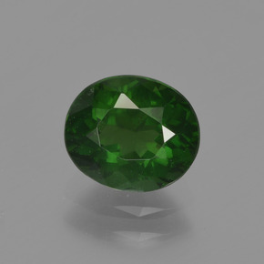 1.19 ct Green Apatite Gemstone, Apatite Gem in Oval Facet Shape for Sale.