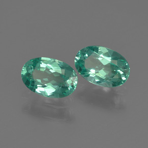 1.00 ct Green Apatite Stone, Natural Apatite in Oval Facet Shape for Sale