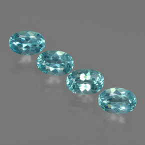 0.6ct Oval Facet Blue Apatite Gem for sale 0.6ct Oval Facet Blue Apatite Gem (ID: 422535)