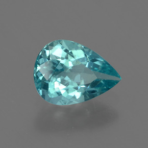 1.11 ct Blue Apatite Stone, Natural Apatite in Pear Facet Shape for Sale