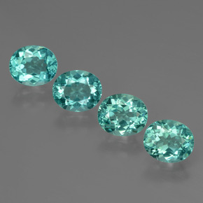 2.85 ct Green Apatite Gemstone, Apatite Gem in Oval Facet Shape for Sale.