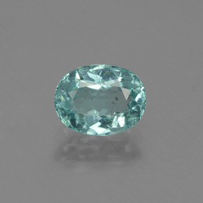 Light Blue Green Apatite Gem - 1ct Oval Facet (ID: 429692)