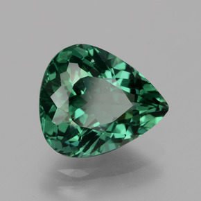 3.23 ct Green Apatite Stone, Natural Apatite in Pear Facet Shape for Sale