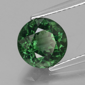 2.31 ct Green Apatite Stone, Natural Apatite in Round Facet Shape for Sale