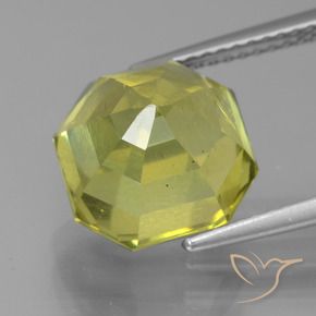 Apatite Gemstone in 10 x 10 mm (calibrated) Size for Sale, Apatite Stone in Lemon Yellow Color