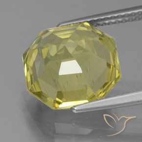Apatite Gemstone in 12 x 12 mm (calibrated) Size for Sale, Apatite Stone in Light Corn Yellow Color