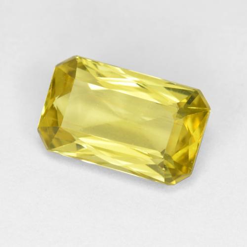 2.45 ct Yellow Apatite Stone, Natural Apatite in Octagon / Scissor Cut Shape for Sale