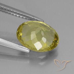 Apatite Gemstone in 10.5 x 8.5 mm Size for Sale, Apatite Stone in Medium Yellow Color