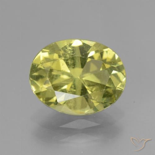 2.37ct Natural Greenish Yellow Apatite, Oval, VS