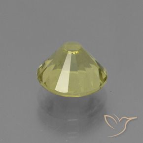 Apatite Gemstone in 8 mm (calibrated) Size for Sale, Apatite Stone in Medium-Light Yellow Color