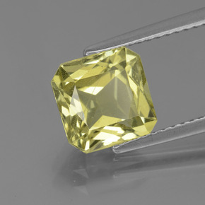 2.88 ct Yellow Apatite Stone, Natural Apatite in Octagon / Scissor Cut Shape for Sale