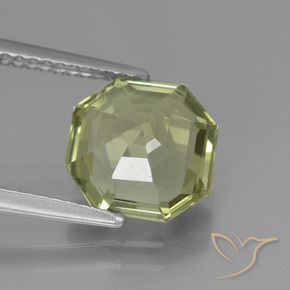 Apatite Gemstone in 9 x 9 mm (calibrated) Size for Sale, Apatite Stone in Yellowish Green Color