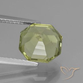 Apatite Gemstone in 9 x 9 mm (calibrated) Size for Sale, Apatite Stone in Yellow Green Color