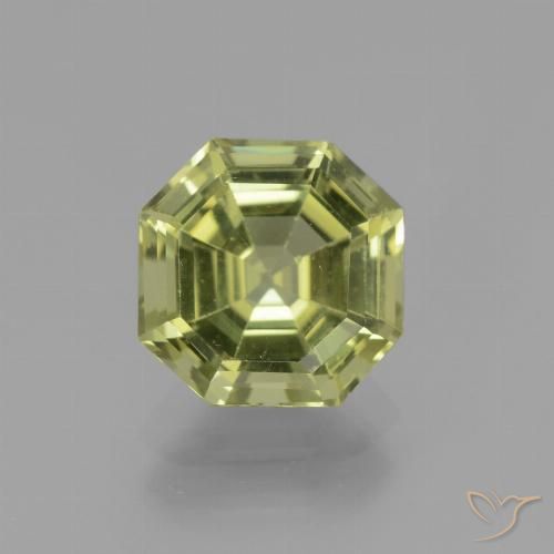 3.59ct Natural Light Green Apatite, Emerald Cut, VVS-VS
