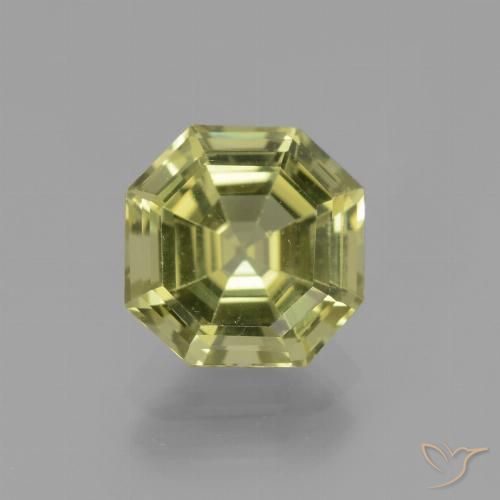 2.73ct Natural Medium Yellow Apatite, Emerald Cut, VS