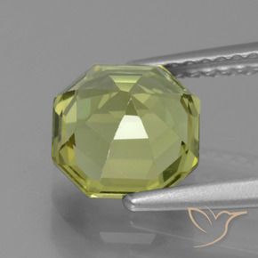 Apatite Gemstone in 7.6 x 7.6 mm Size for Sale, Apatite Stone in Medium Yellow Color