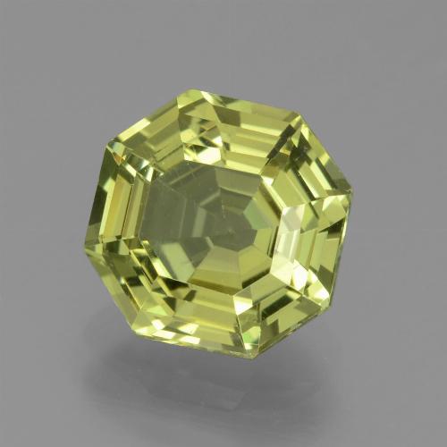 2,43 ct octagonschliff gelber Apatit aus Madagaskar, Größe 8,2 x 8,1mm, Garantiert natürlicher Edelstein, VS Reinheit, 1 Stück Apatit in Mittelgelb Farbe, Mohs-Härte von 5 - 5, Photo A