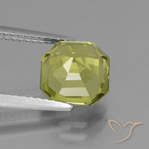 Apatite Gemstone in 8 x 8 mm (calibrated) Size for Sale, Apatite Stone in Medium Yellow Color