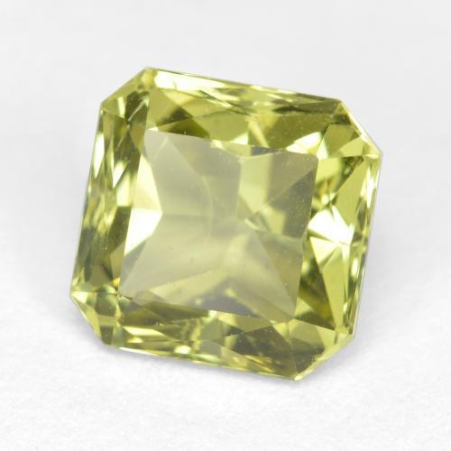 3.06 ct Yellow Apatite Stone, Natural Apatite in Octagon / Scissor Cut Shape for Sale