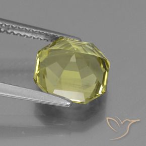 Apatite Gemstone in 9 x 9 mm (calibrated) Size for Sale, Apatite Stone in Medium Yellow Color